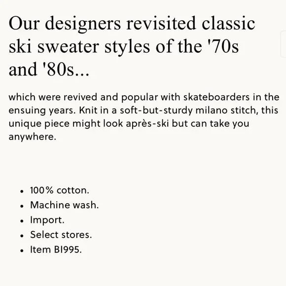 NWT J.Crew Men's Milano-Stitch Striped Sleeve Ski Sweater S Navy Red Yellow - Picture 10 of 10